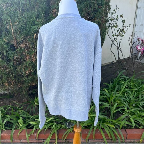 We Wore What Oversized Crewneck Sweatshirt Xtra Small XS in Heather Gray - Picture 5 of 9